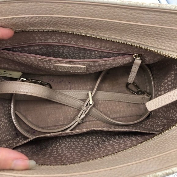 Kate Spade Allyn Chester Street Rose Cloud Pink Cream Leather Crossbody Bag - Picture 6 of 15